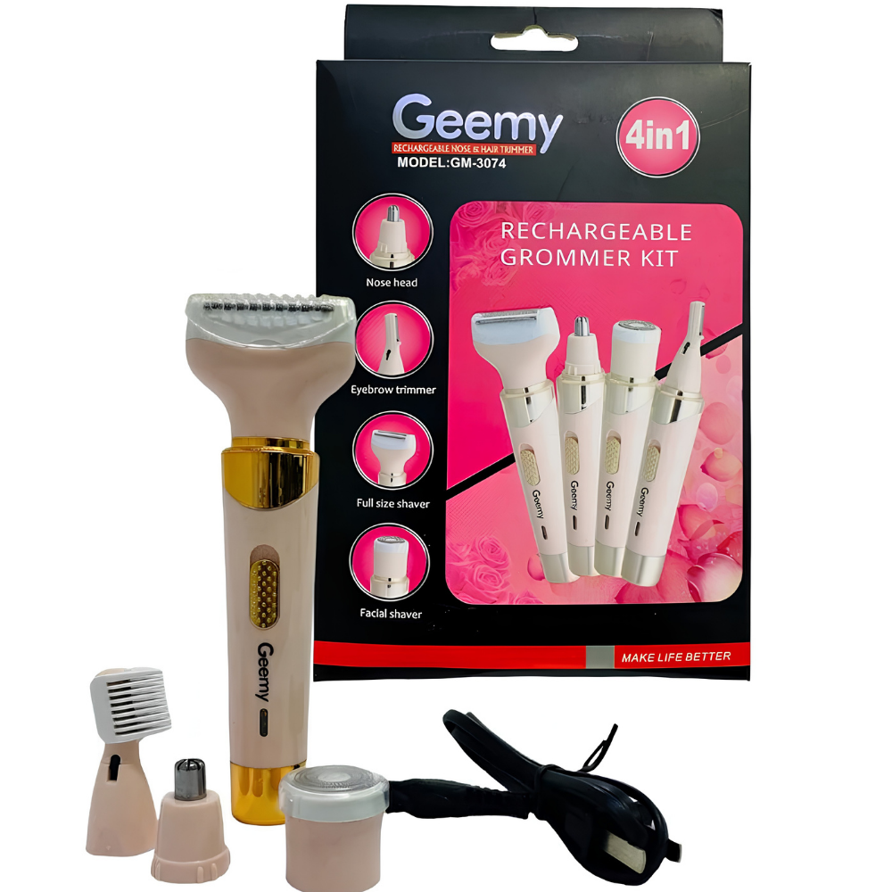 Depiladora Geemy Dama – Kit 4 en 1